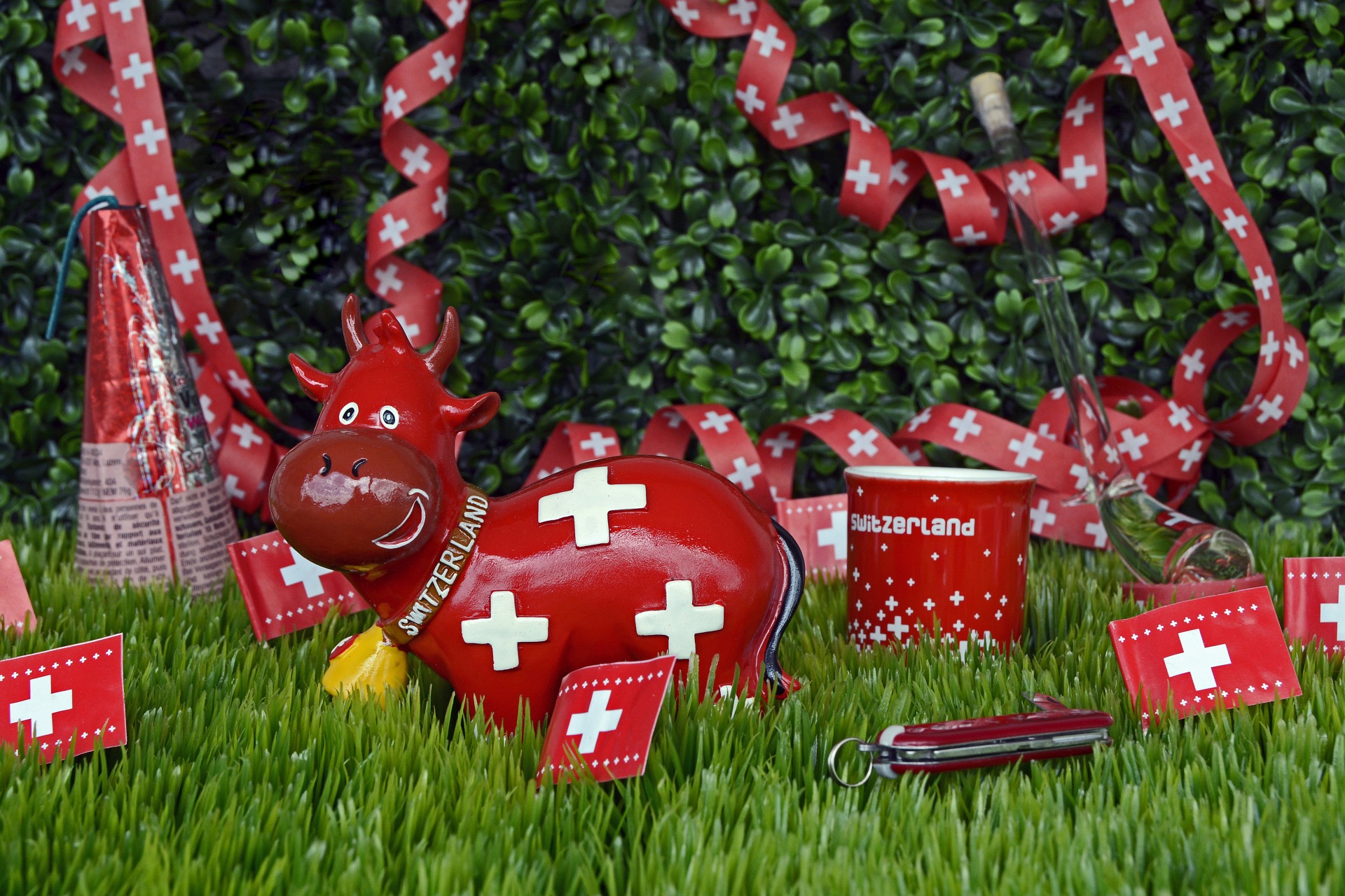 Perlengkapan bendera Switzerland