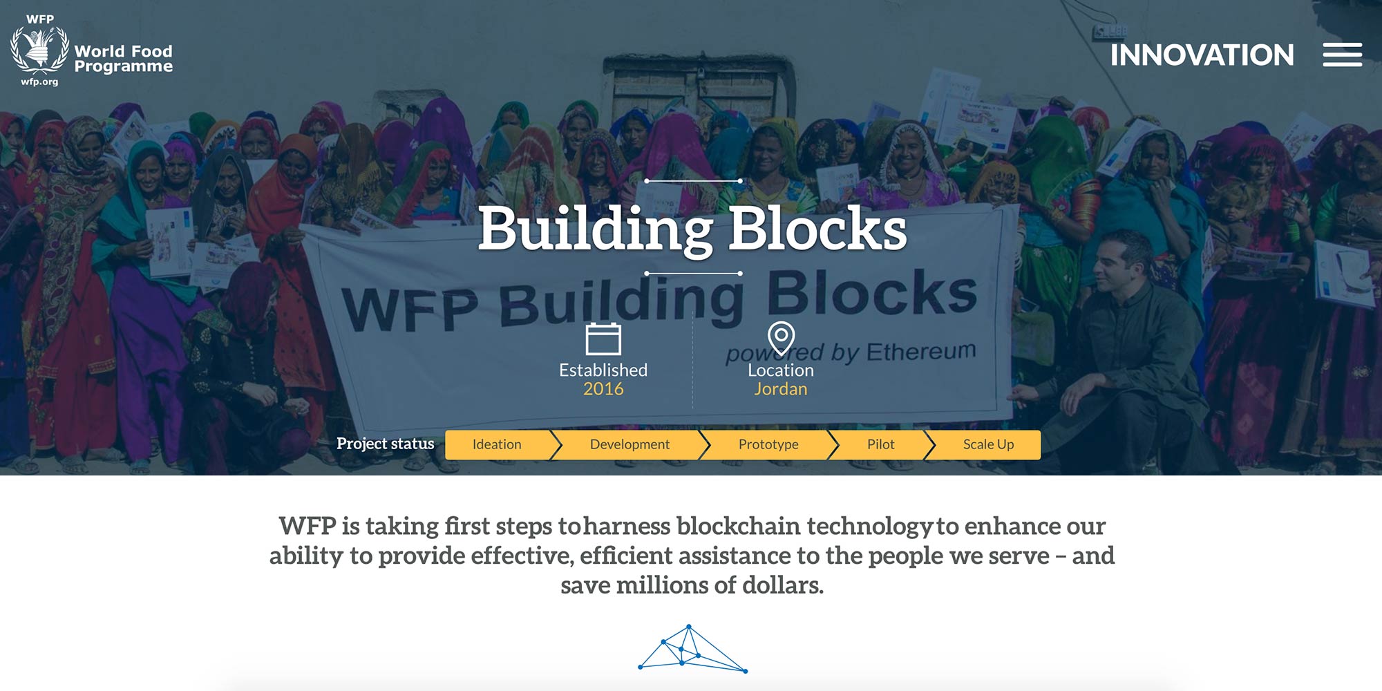 WFP, naudojanti „blockchain“ tapatybei apsaugoti ir padėti
